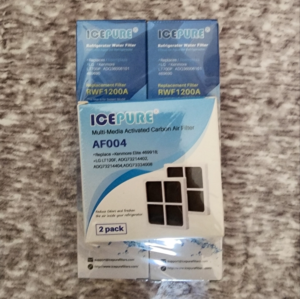 ICE PURE 46-9690 (2 pack) replacement water & air filter for refrigerator *399.9